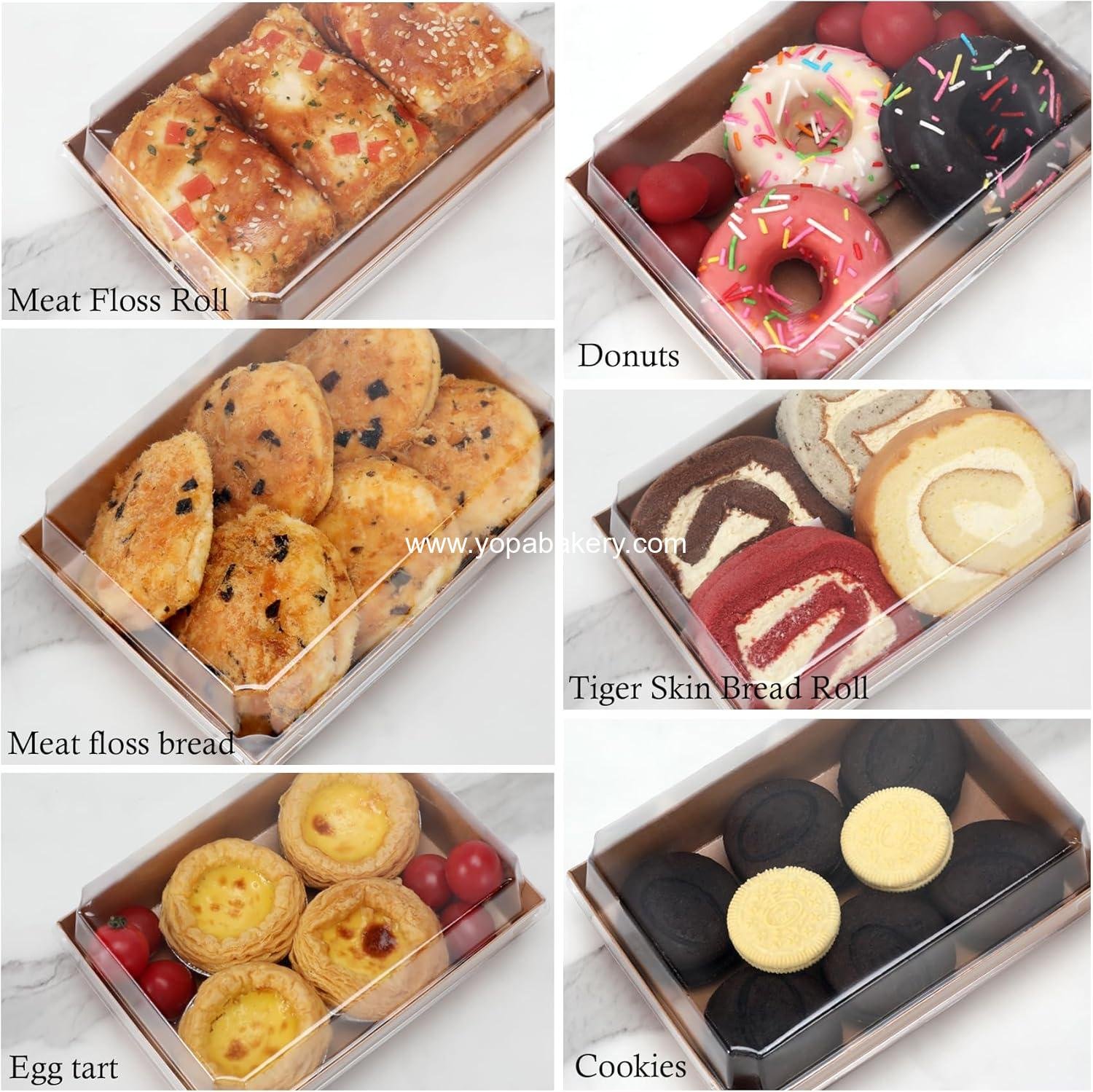 Wholesale 30 Pack Charcuterie Boxes with Clear Lids, 7 x 5 Inch Disposable Food Containers for Cakes, Cookies, Sandwiches, Strawberries - Factory