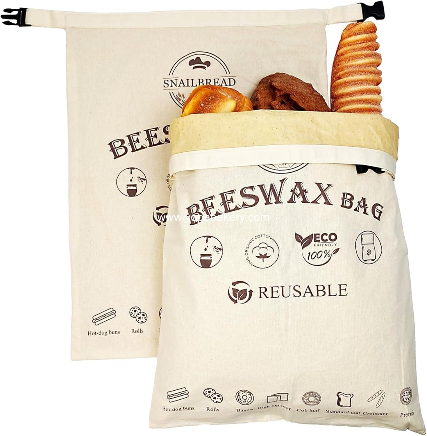 OEM Reusable Beeswax Bread Bags for Sourdough - XL Eco-Friendly Fresh Food Storage (13x17 in, 2 Pack) | Moisture Lock for Sustainable Homemade Bread Preservation - Factory
