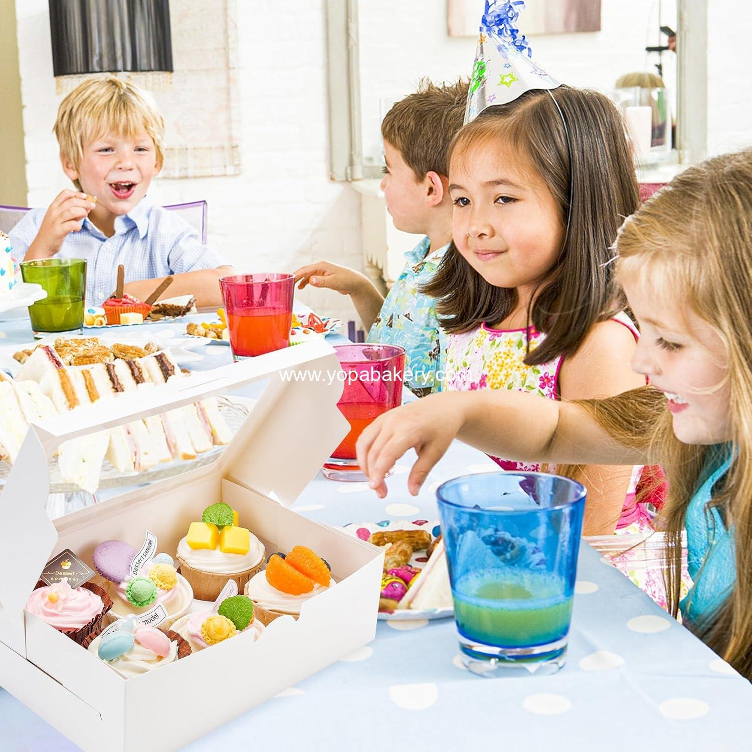 Wholesale 15 Pack Cupcake Boxes with Inserts and 6 Holders, White Bakery Boxes with Window for Muffins, Food Grade Cupcake Containers, 6 Count - Factory Wholesale 15 Pack Cupcake Boxes with Inserts and 6 Holders, White Bakery Boxes with Window for Muffins, Food Grade Cupcake Containers, 6 Count - Factory