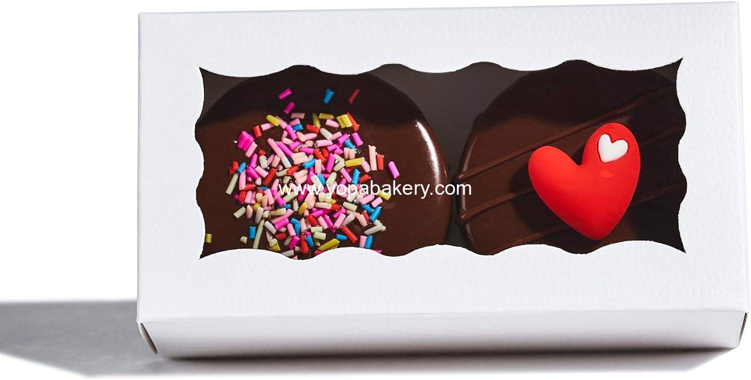 Wholesale 12PCS Premium White Macaron Boxes 4.17 x 2.16 x 1.37 Inches for 2 - Macaron Packaging for Wedding, Party, Thank You Favors - Factory