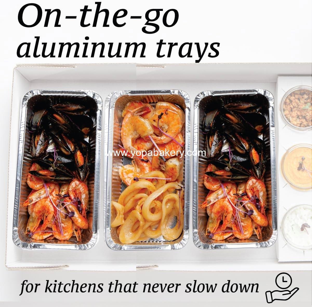 Wholesale 55 Pack Aluminum Loaf Pans with Lids - 1.5 LB Disposable Baking Tins, Lunch Containers, Single Serve Dishes - Foil Bread Pans 7.8 x 4.3 x 2 Inches Factory