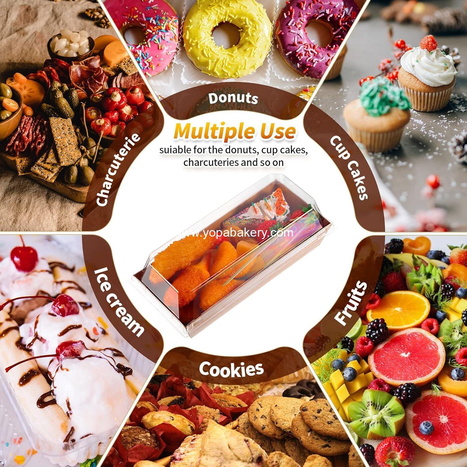 Wholesale 200 Paper Charcuterie Sandwich Boxes with Clear Lids and Cocktail Picks Set, 100 Pcs Disposable Food Containers 7.5'' with 100 Skewers for Strawberries, Chocolate Covered Cookies, Dessert (Brown) Manufacturer Wholesale 200 Paper Charcuterie Sandwich Boxes with Clear Lids and Cocktail Picks Set, 100 Pcs Disposable Food Containers 7.5'' with 100 Skewers for Strawberries, Chocolate Covered Cookies, Dessert (Brown) Manufacturer