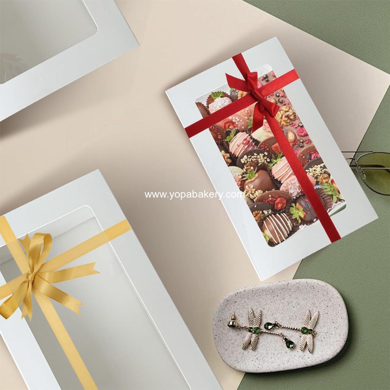 Wholesale 30 Pack Macaron Boxes for 12, Clear Window Pastry Gift Boxes, White Bakery Packaging for Cookies, Chocolate, Truffles, and Muffins - Factory