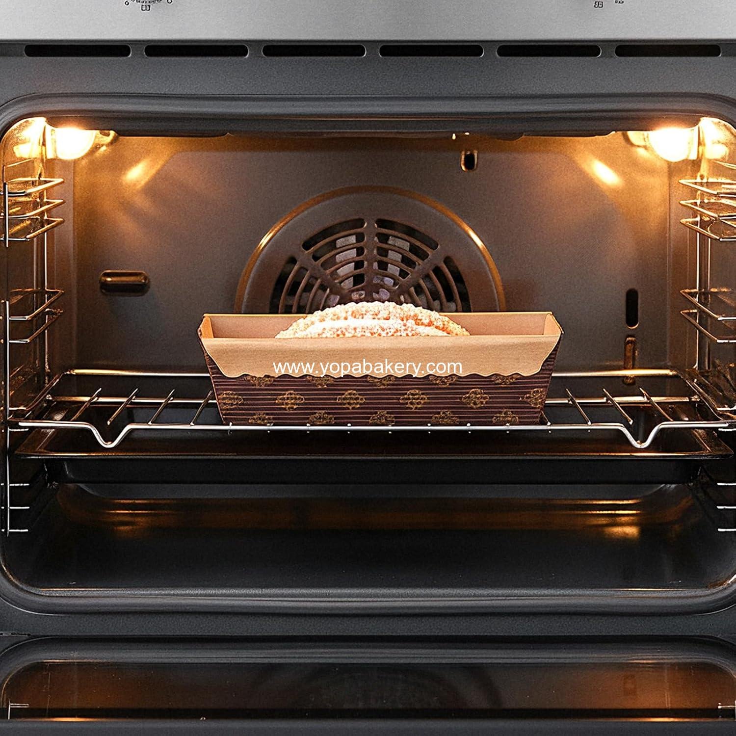 Wholesale 50 Pack Disposable Paper Loaf Pans, 6 x 2.5 x 2 Inch Baking Molds for Quick Bread and Small Pumpkin Breads, Microwave and Freezer Safe - Factory