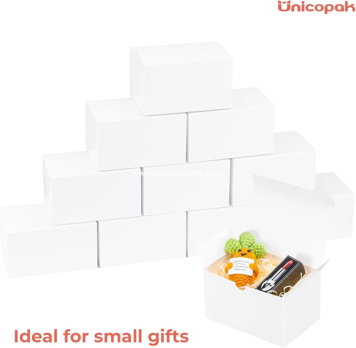 Wholesale 10 Pack 6x4x3.5 Small White Gift Boxes with Lids for Presents, Candles, Mugs, Perfume, Crafts, Ornaments, Cookies, Treats, Favors - Factory