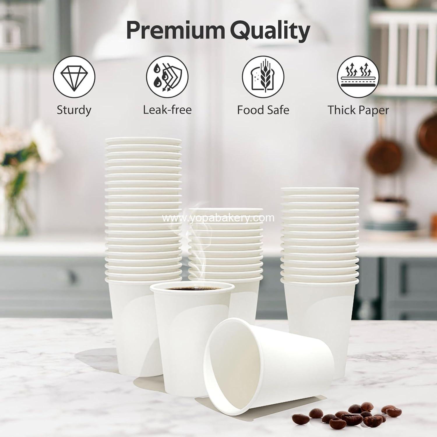 Wholesale 100 Count 12 oz Disposable Coffee Cups, Leak-Free Food Safe Paper Cups for Hot and Cold Drinks - OEM Factory