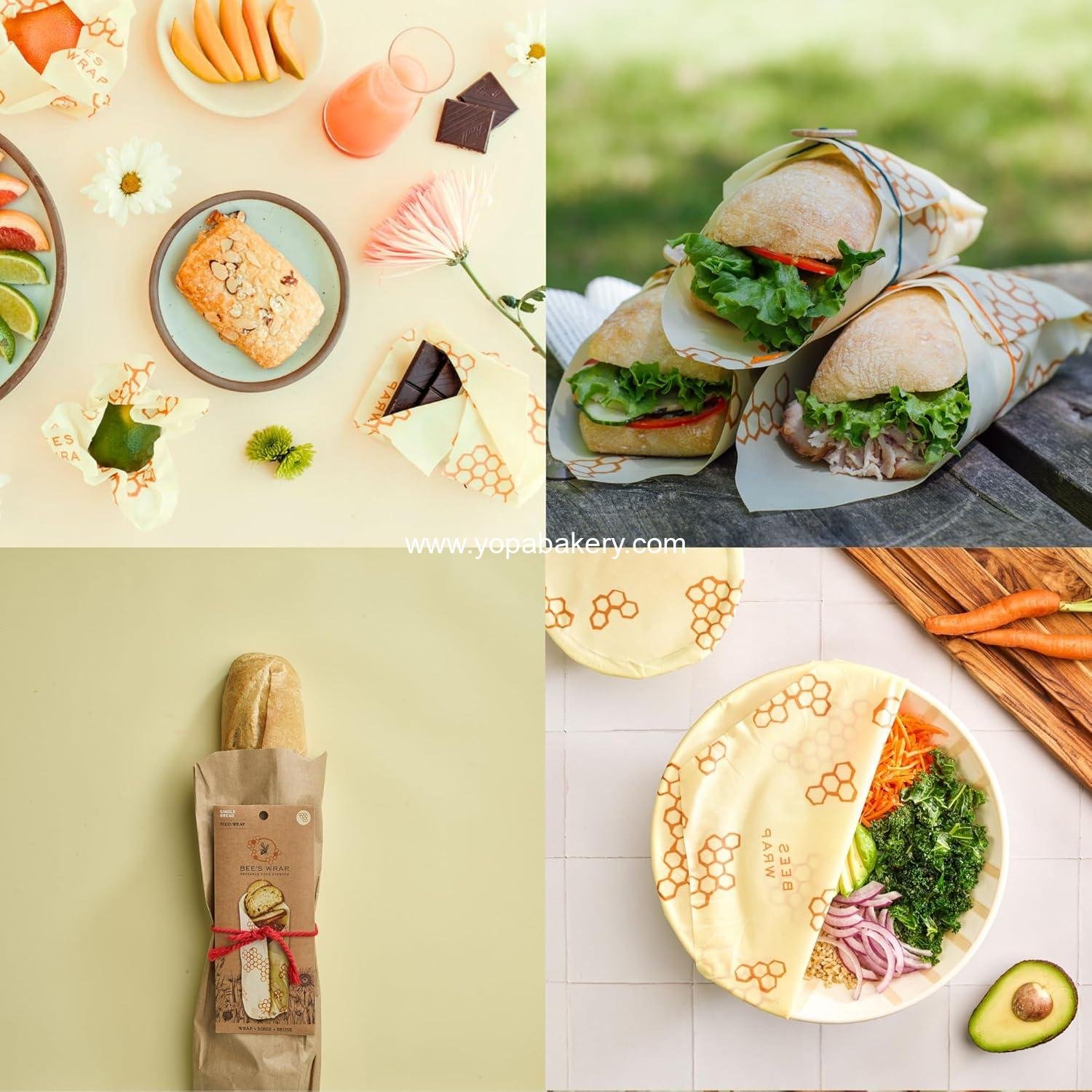 OEM Beeswax Wraps for Food - Reusable Bread Storage Bags - Organic Eco-Friendly Alternative to Aluminum Foil and Plastic Wrap - Ideal for Sourdough - Wholesale Factory