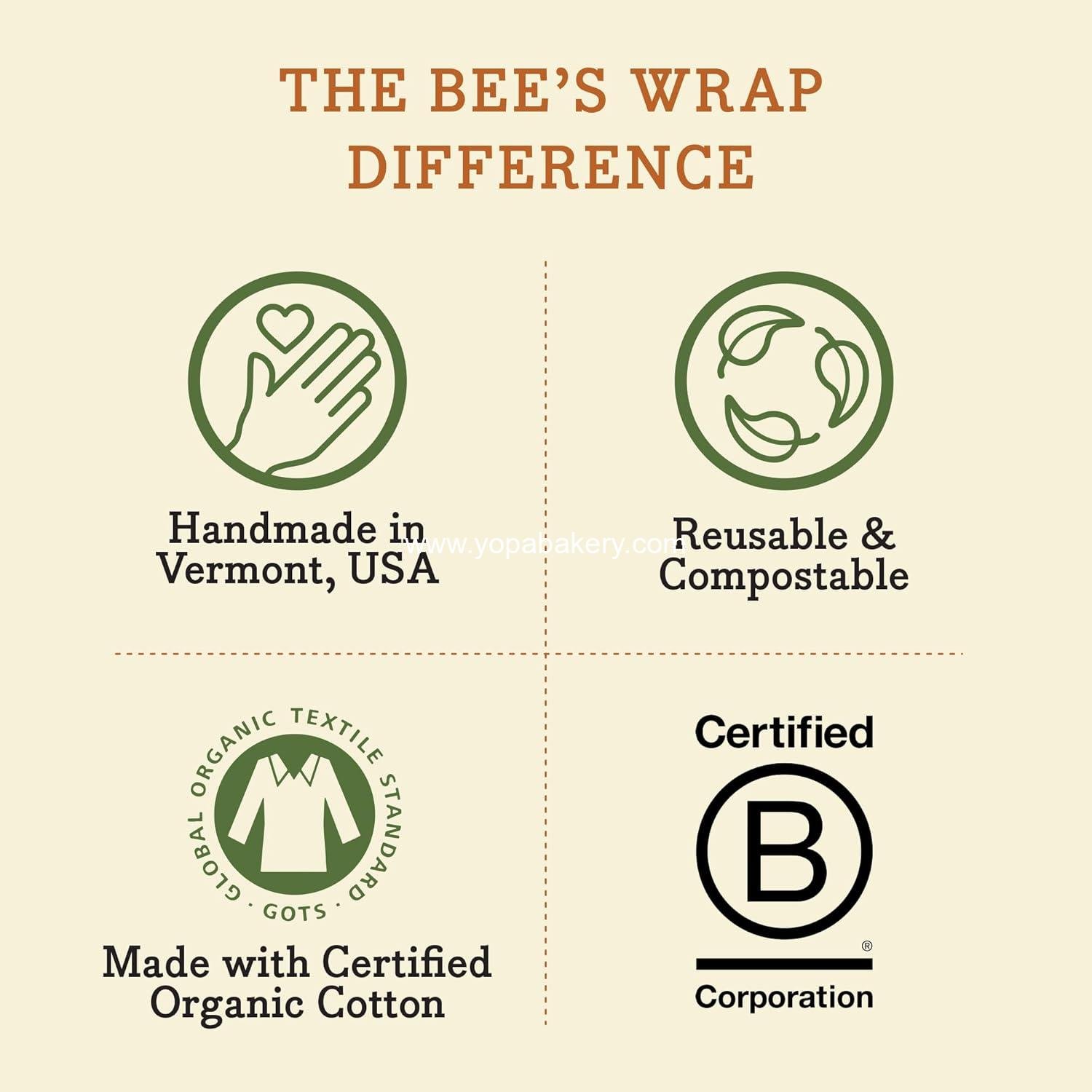 OEM Beeswax Wraps for Food - Reusable Bread Storage Bags - Organic Eco-Friendly Alternative to Aluminum Foil and Plastic Wrap - Ideal for Sourdough - Wholesale Factory
