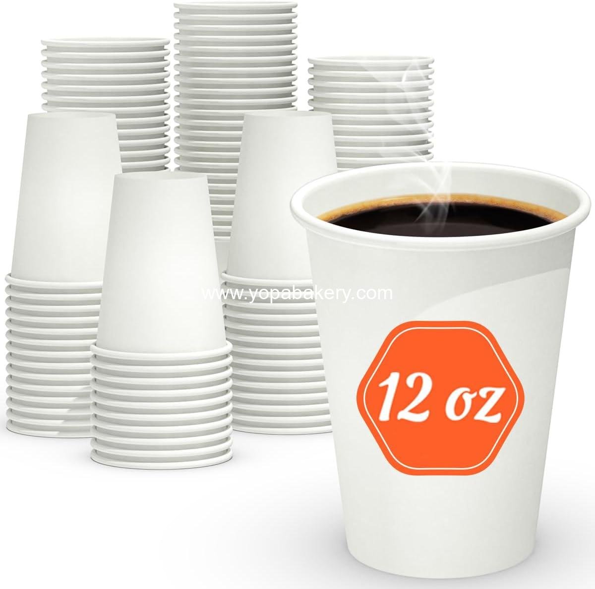 Wholesale 100 Count 12 oz Disposable Coffee Cups, Leak-Free Food Safe Paper Cups for Hot and Cold Drinks - OEM Factory