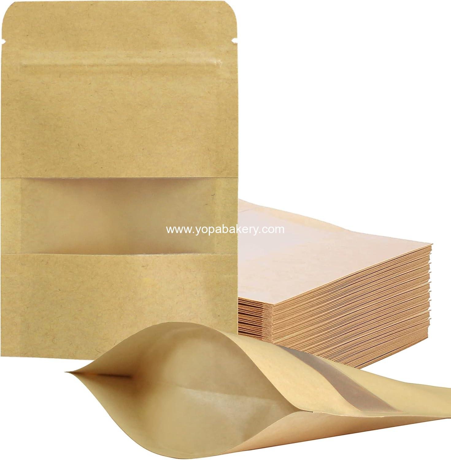 Wholesale 100 Pcs Resealable Paper Bags 3.5