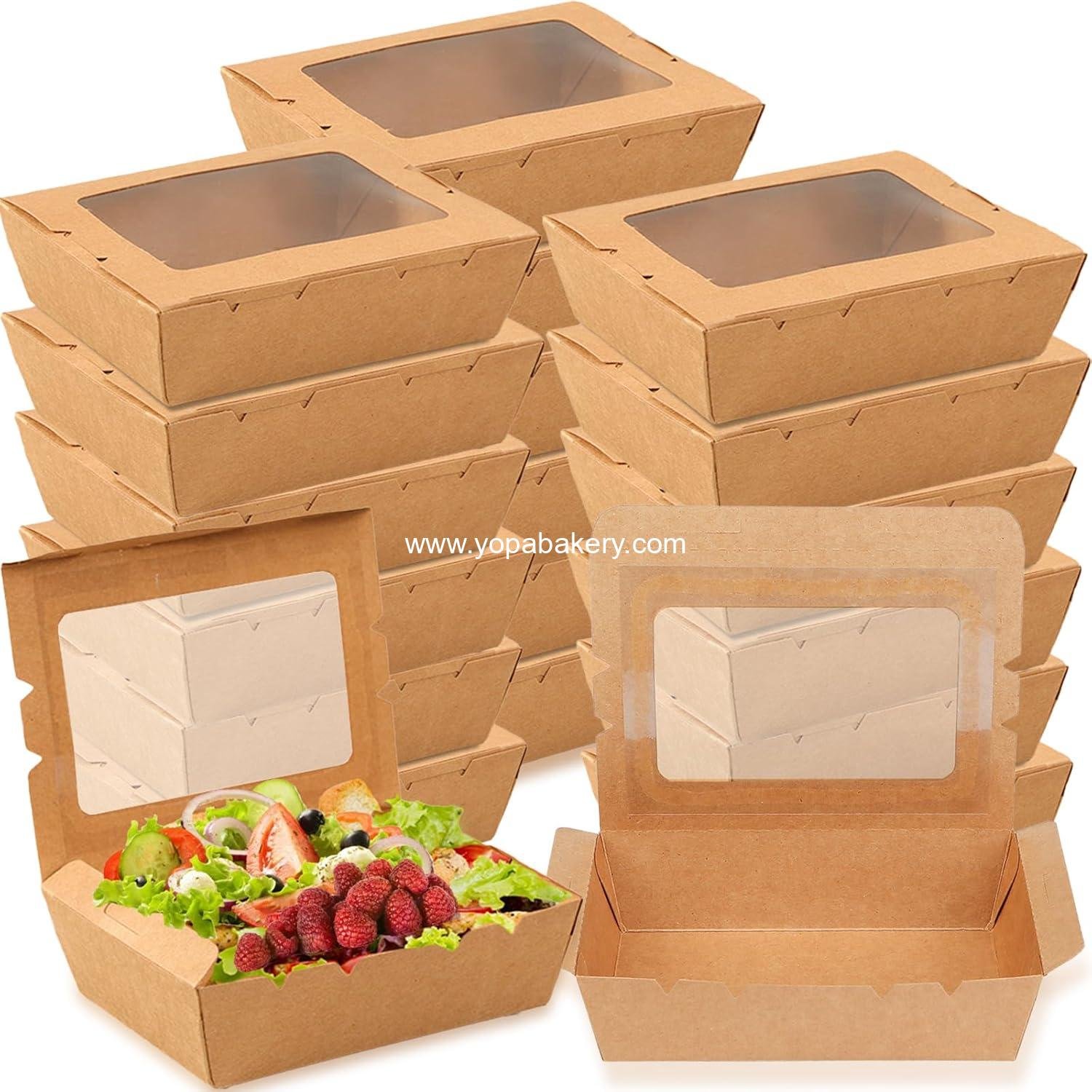 Wholesale 50 Pack Take Out Food Containers with Window, 40 oz Kraft Paper Food Box, Disposable Cardboard Meal Prep for Lunch, Restaurant, Catering, Party, Picnic Factory Wholesale 50 Pack Take Out Food Containers with Window, 40 oz Kraft Paper Food Box, Disposable Cardboard Meal Prep for Lunch, Restaurant, Catering, Party, Picnic Factory