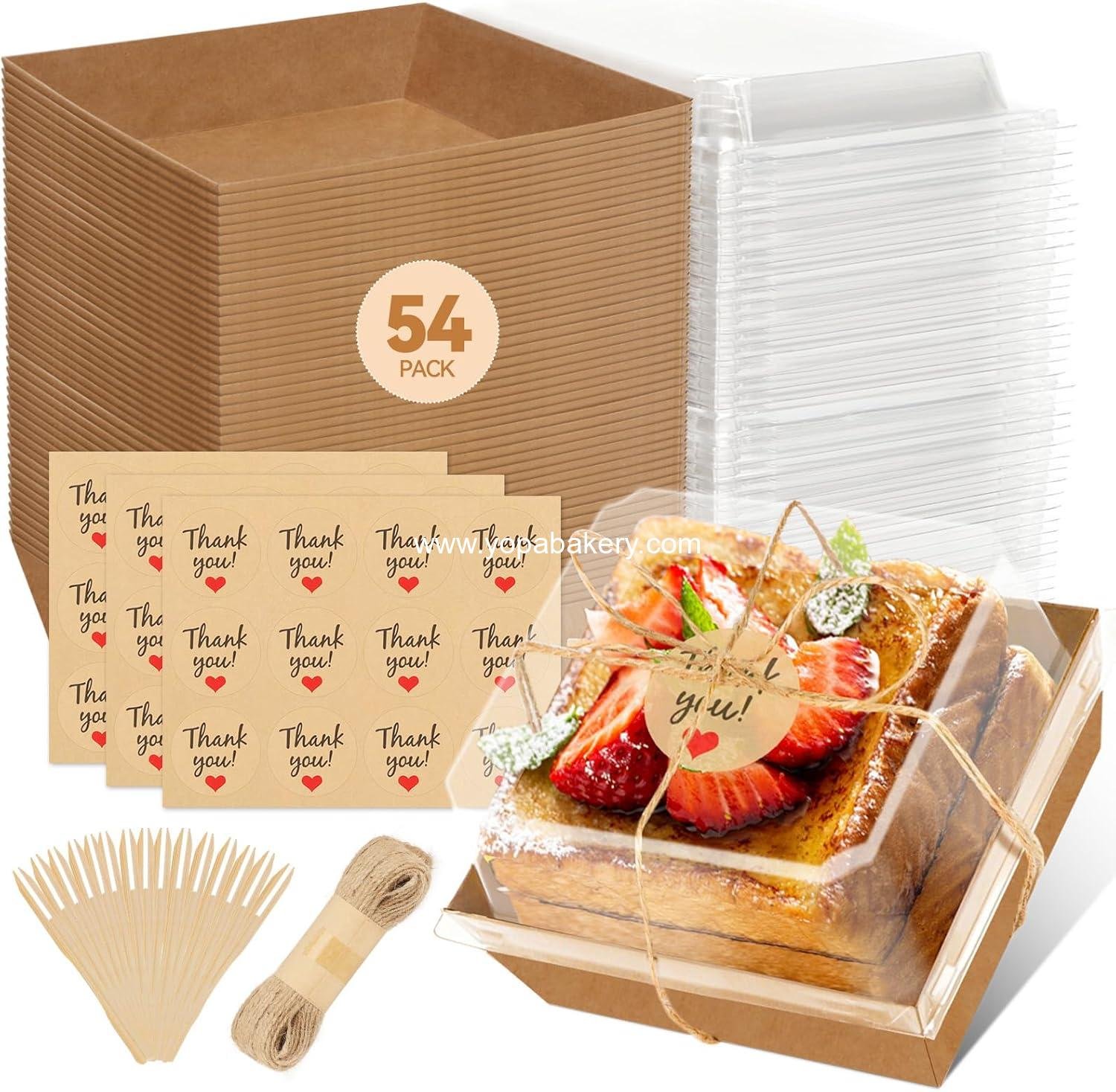 Wholesale 54 Pack Small Charcuterie Boxes with Clear Lids, Disposable Mini Food Containers for Sandwiches, Cookies, Sushi, Cake Slices, and Strawberries, Factory Wholesale 54 Pack Small Charcuterie Boxes with Clear Lids, Disposable Mini Food Containers for Sandwiches, Cookies, Sushi, Cake Slices, and Strawberries, Factory