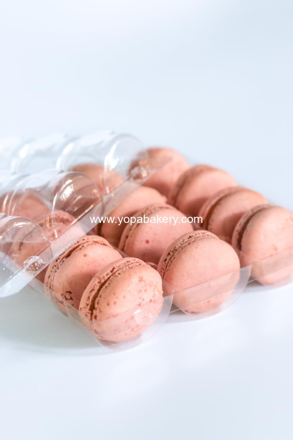 Wholesale Clear Plastic Macaron Containers - Fits 12 Macarons, Pack of 15 - Factory