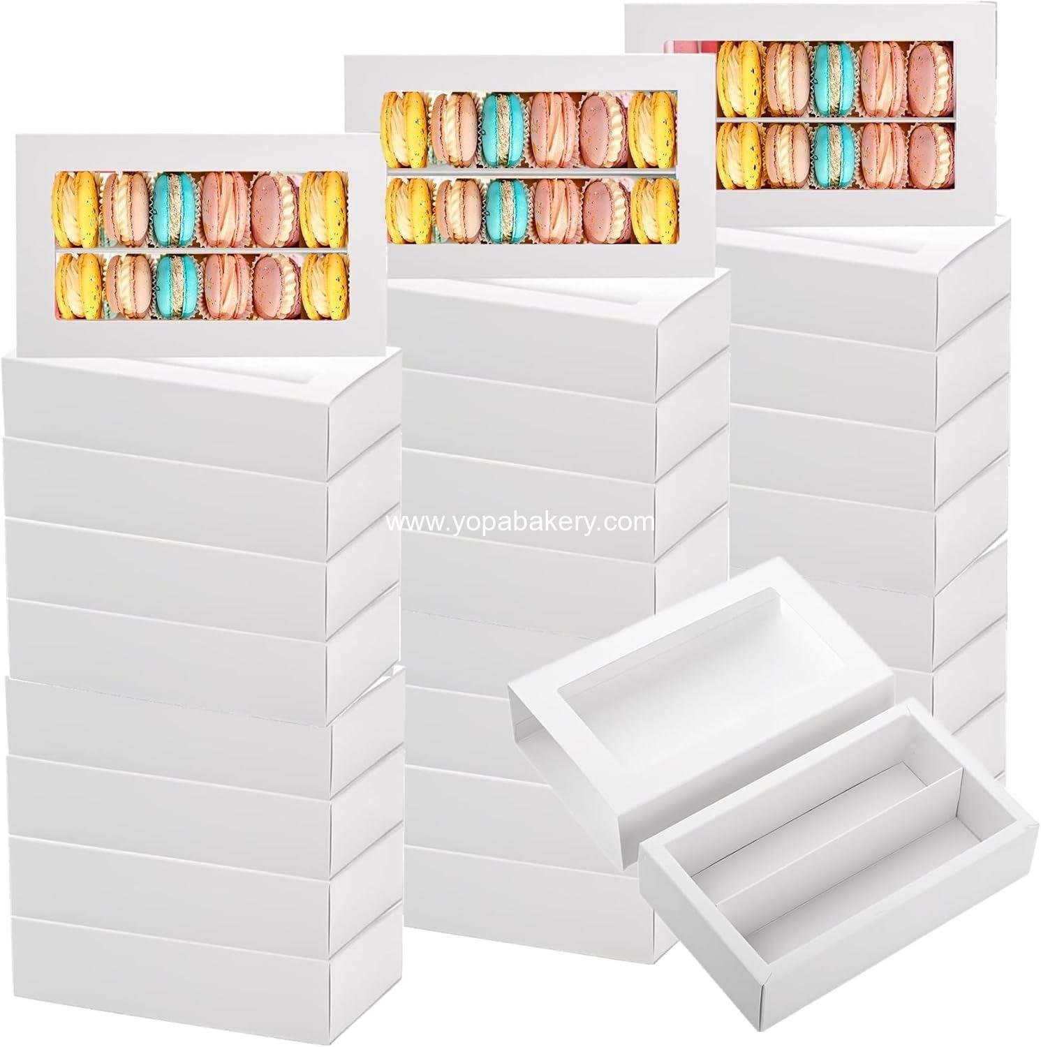 Wholesale Macaron Boxes 30 Pack for 12, Gift Packaging with Clear Window, Sturdy Bakery Boxes with Secure Lid for Desserts and Treats - Factory Wholesale Macaron Boxes 30 Pack for 12, Gift Packaging with Clear Window, Sturdy Bakery Boxes with Secure Lid for Desserts and Treats - Factory