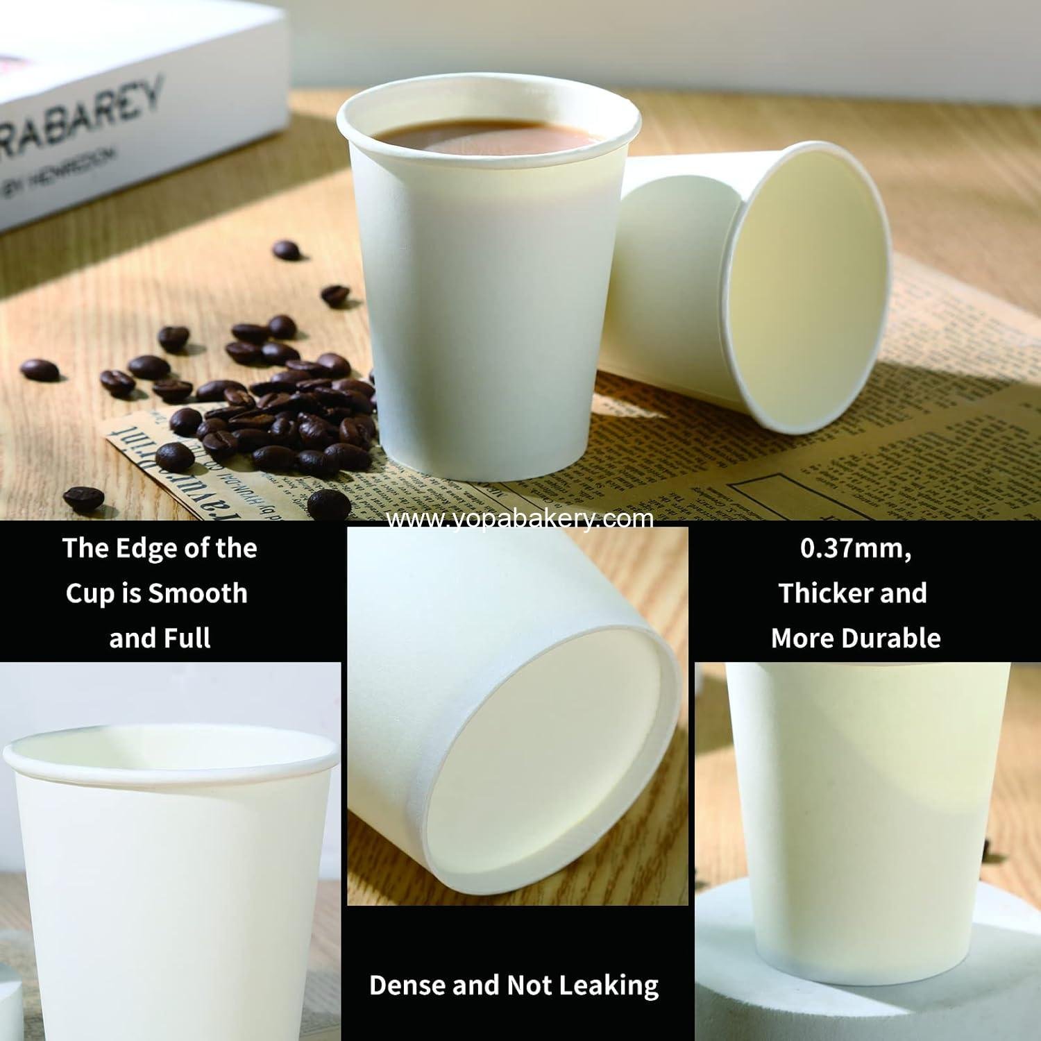 Wholesale 100 Pack Disposable Hot Coffee Cups - 8 Oz Paper Cups for Bulk Use, Factory