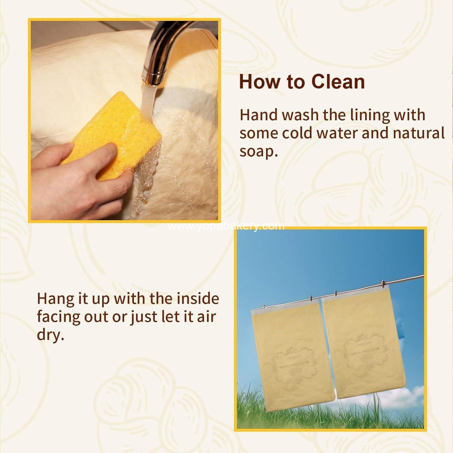 OEM 2 Pack XL Bread Bags for Homemade Sourdough – Natural Cotton Beeswax Loaf Storage, Reusable and Freezer Safe for Fresh Bread – Baking Supplies Factory