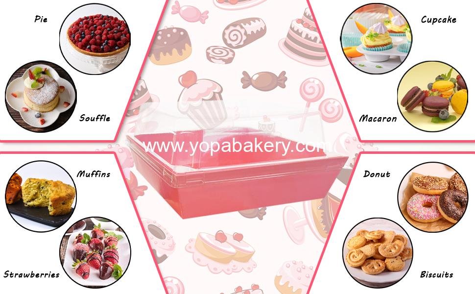 Wholesale 40 Pack Charcuterie Boxes 5.3x4.9x2.5 Inches with Clear Lids - Disposable Bakery Containers for Desserts, Cookies, and Sandwiches - Factory