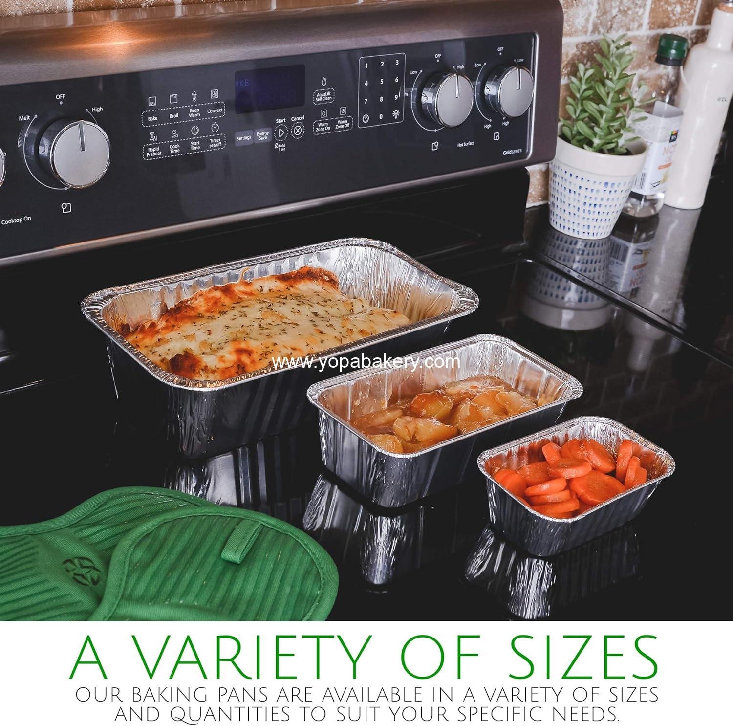 Wholesale 1 Lb Disposable Loaf Pans - 10 Pack Aluminum Tin Foil Bakeware for Baking Cakes, Bread, Meatloaf, Lasagna (6'' x 3.75'' x 2'') - Factory Wholesale 1 Lb Disposable Loaf Pans - 10 Pack Aluminum Tin Foil Bakeware for Baking Cakes, Bread, Meatloaf, Lasagna (6'' x 3.75'' x 2'') - Factory