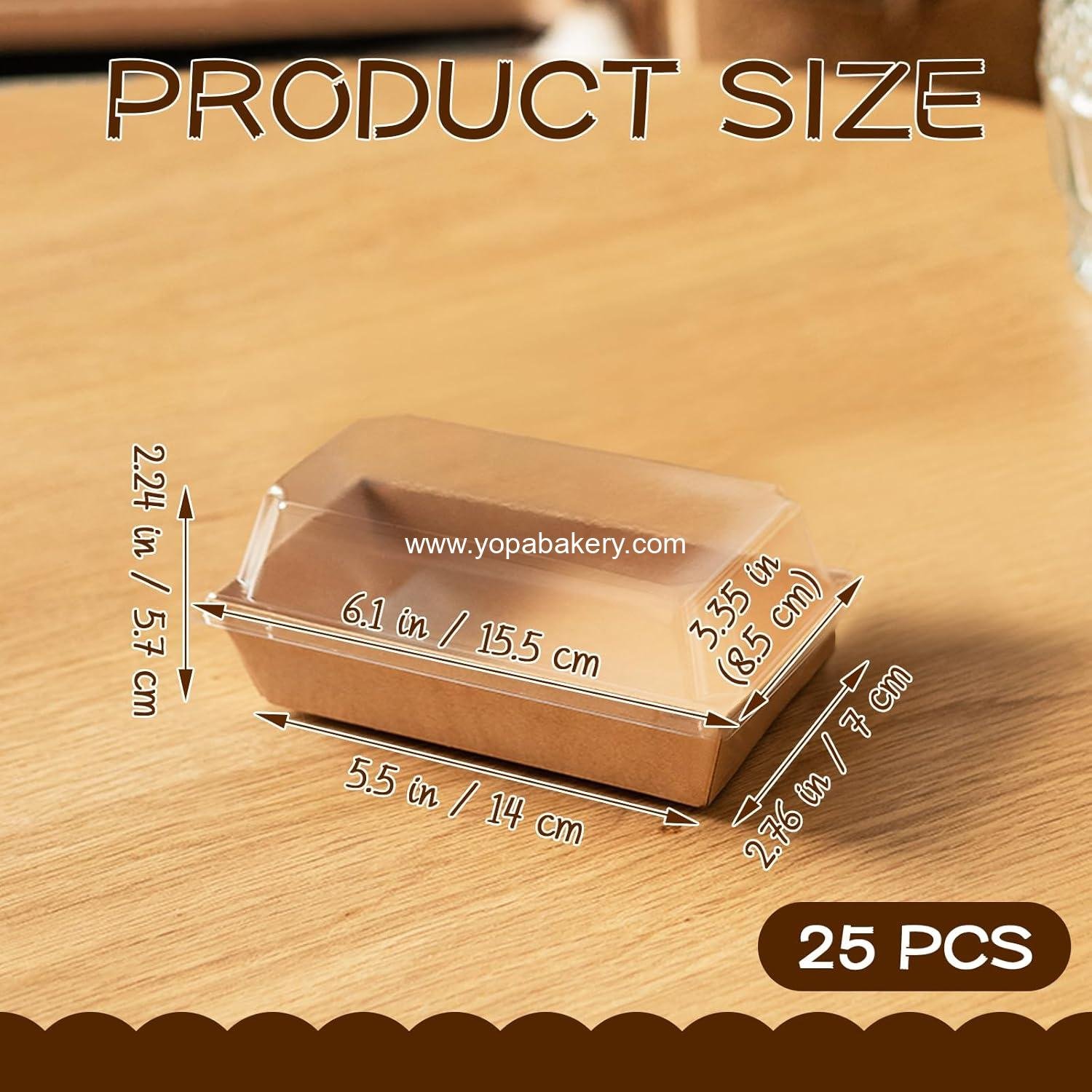 Wholesale Charcuterie Boxes with Clear Lids - Disposable Snack Containers for Desserts, Cookies, Sandwiches, Cakes, and Slices (25 Count, Square A) - Factory