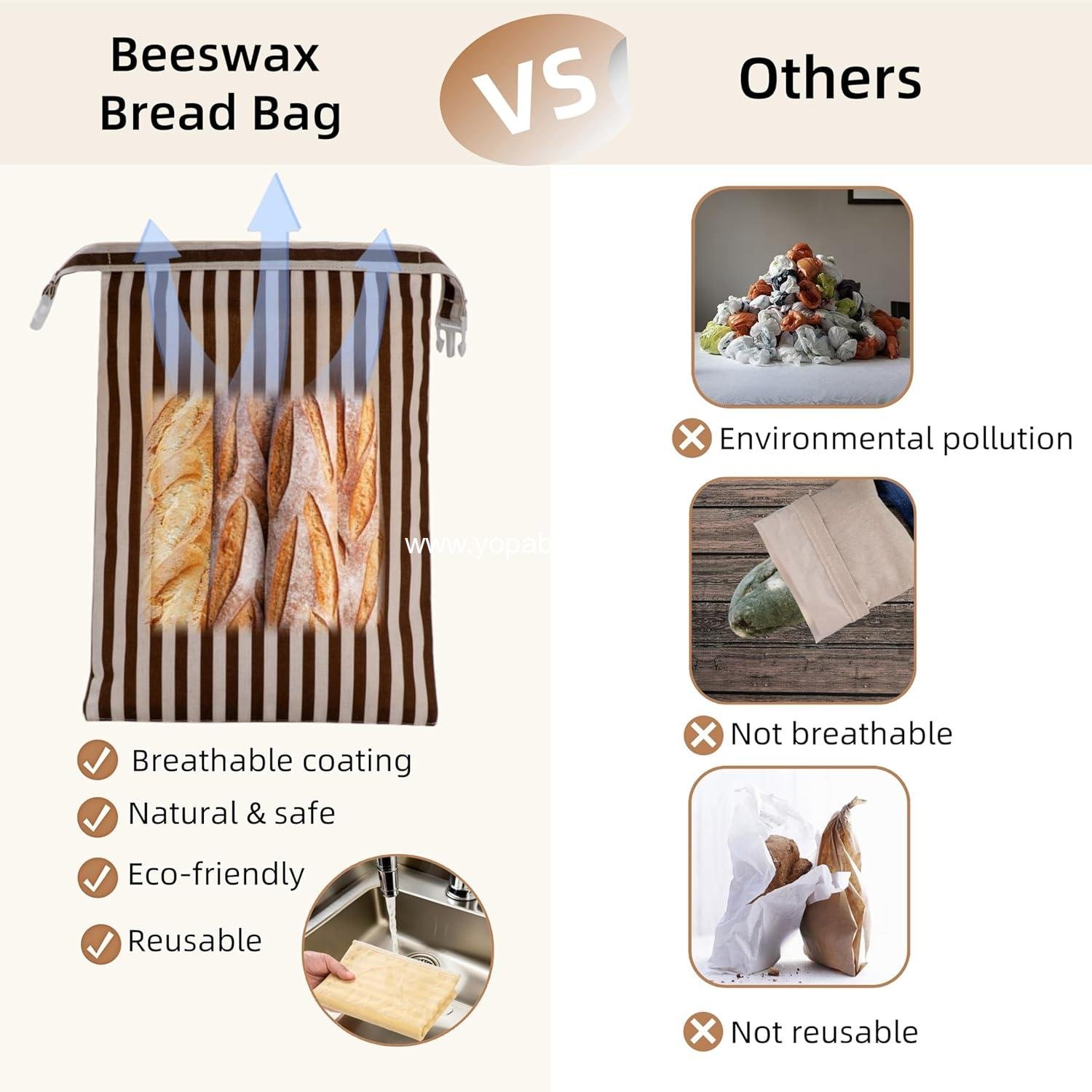 Wholesale Beeswax Bread Bags - Reusable Cotton Linen Storage Bags for Sourdough and Homemade Bread - Extra Large 2 Pack Factory Wholesale Beeswax Bread Bags - Reusable Cotton Linen Storage Bags for Sourdough and Homemade Bread - Extra Large 2 Pack Factory