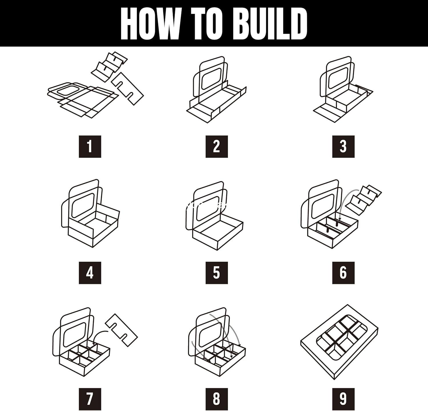 Wholesale 25 Pcs White Mini Truffle Box for 6 Treats with Windows and Dividers, Bakery Boxes 5 x 3.5 x 1.57 Inches, Square Boxes for Gift Giving Factory