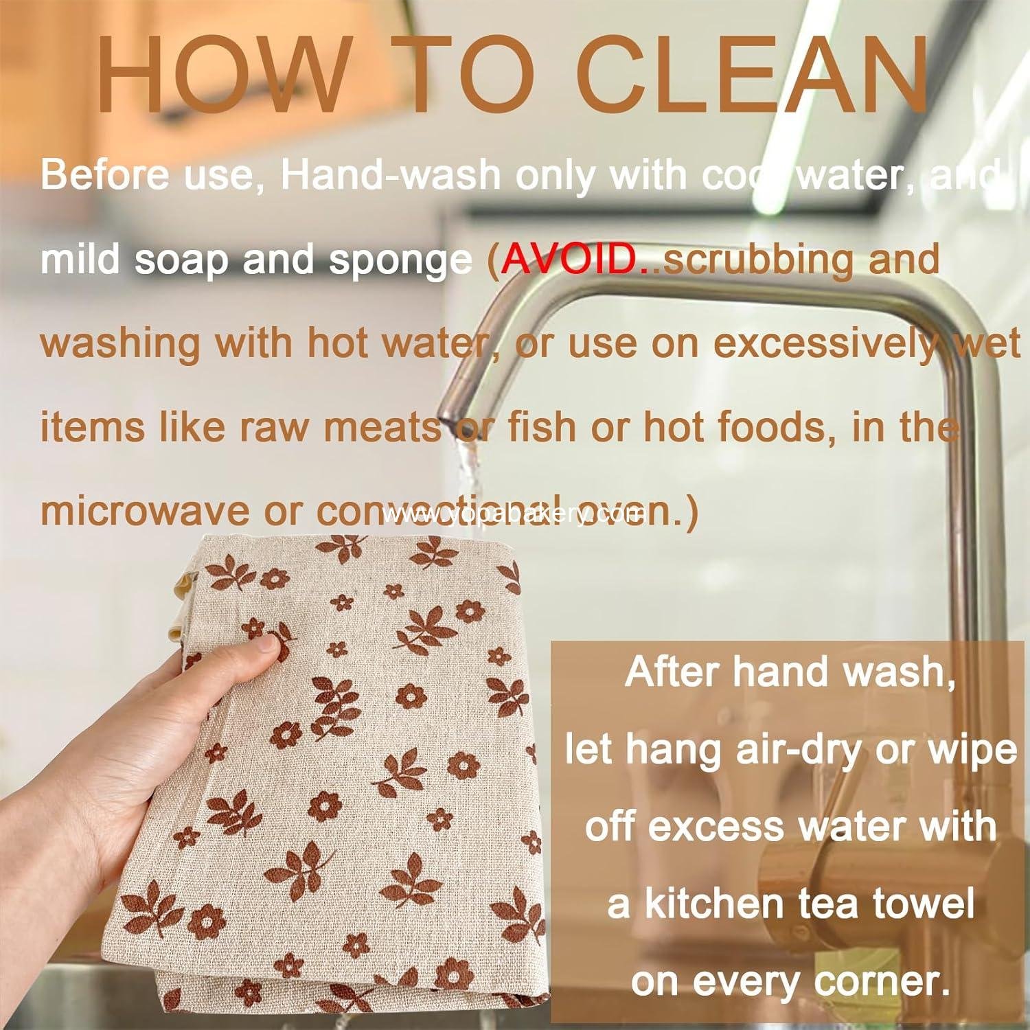 Wholesale 2 Pack Beeswax Bread Bags for Sourdough, Reusable Cotton Storage for Homemade Bread, Freezer-Friendly Freshness Preservation to Keep Fresh - Factory