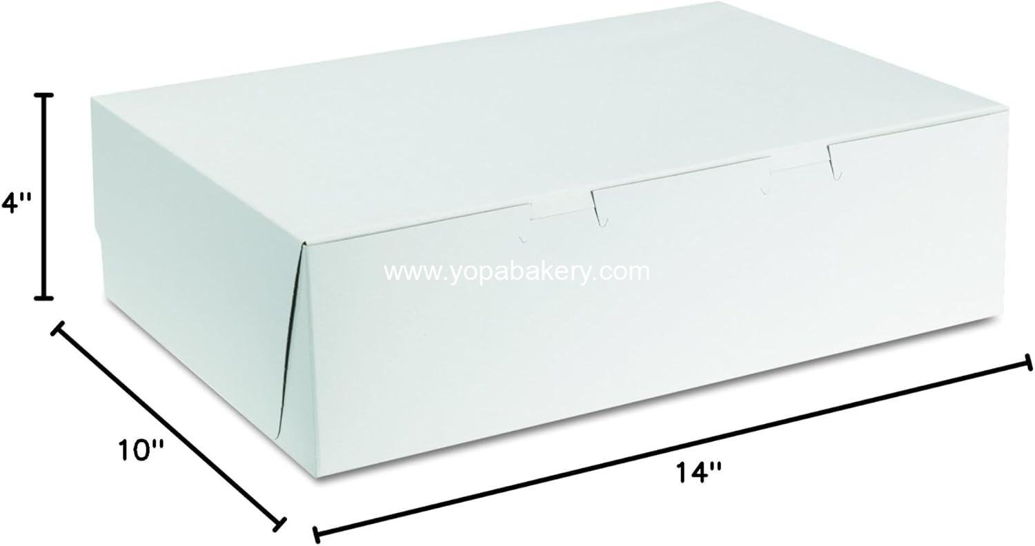 Wholesale Premium Clay Coated Kraft Paperboard White Non-Window Sheet Cake and Utility Box 14