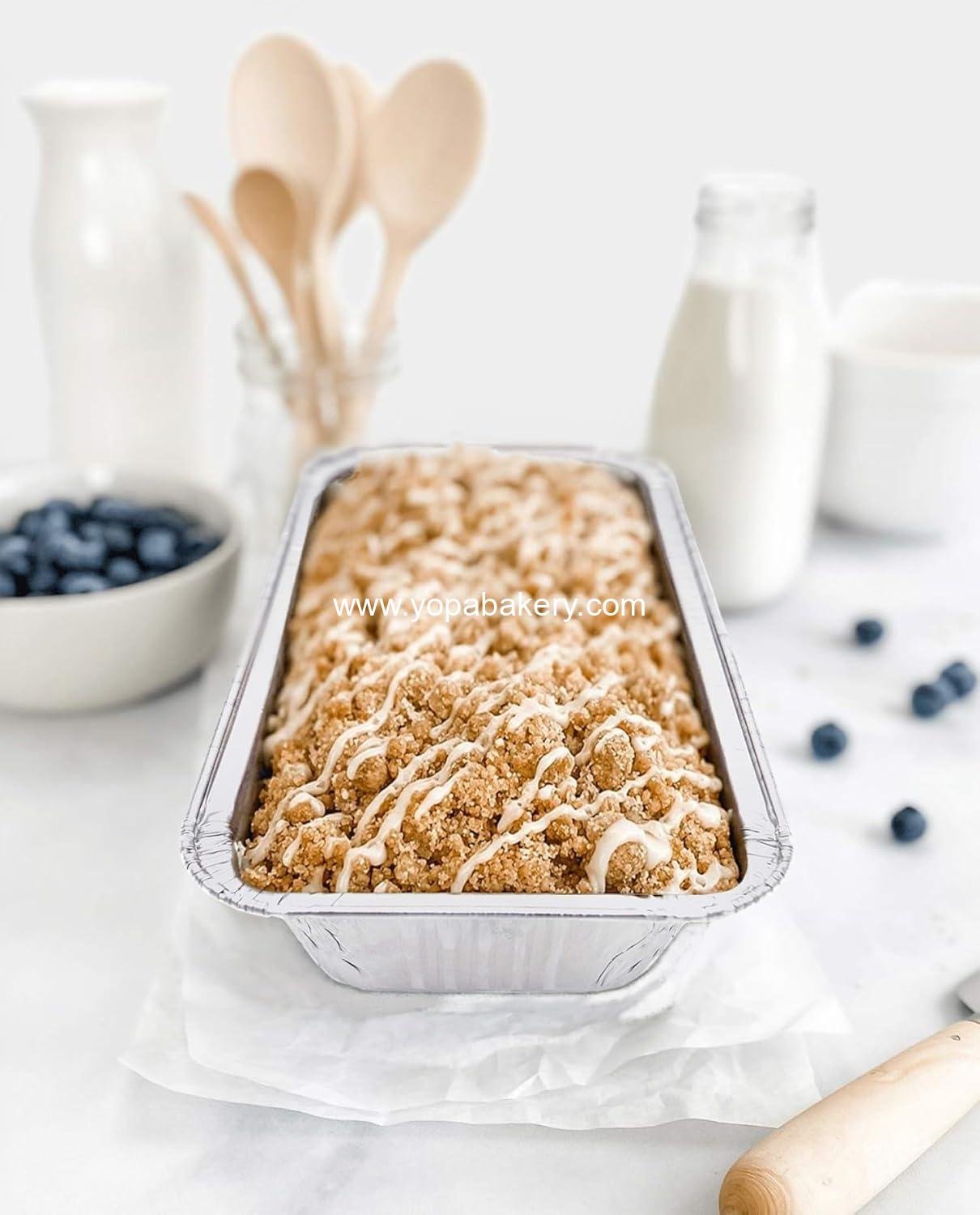 Wholesale Disposable Loaf Pans with Lids Bakeware Set, 30 Pack, 2lb, 8.5x4.5 Heavy Duty Aluminum Foil Bread Pans, Perfect for Bakery & Homemade Bread Factory