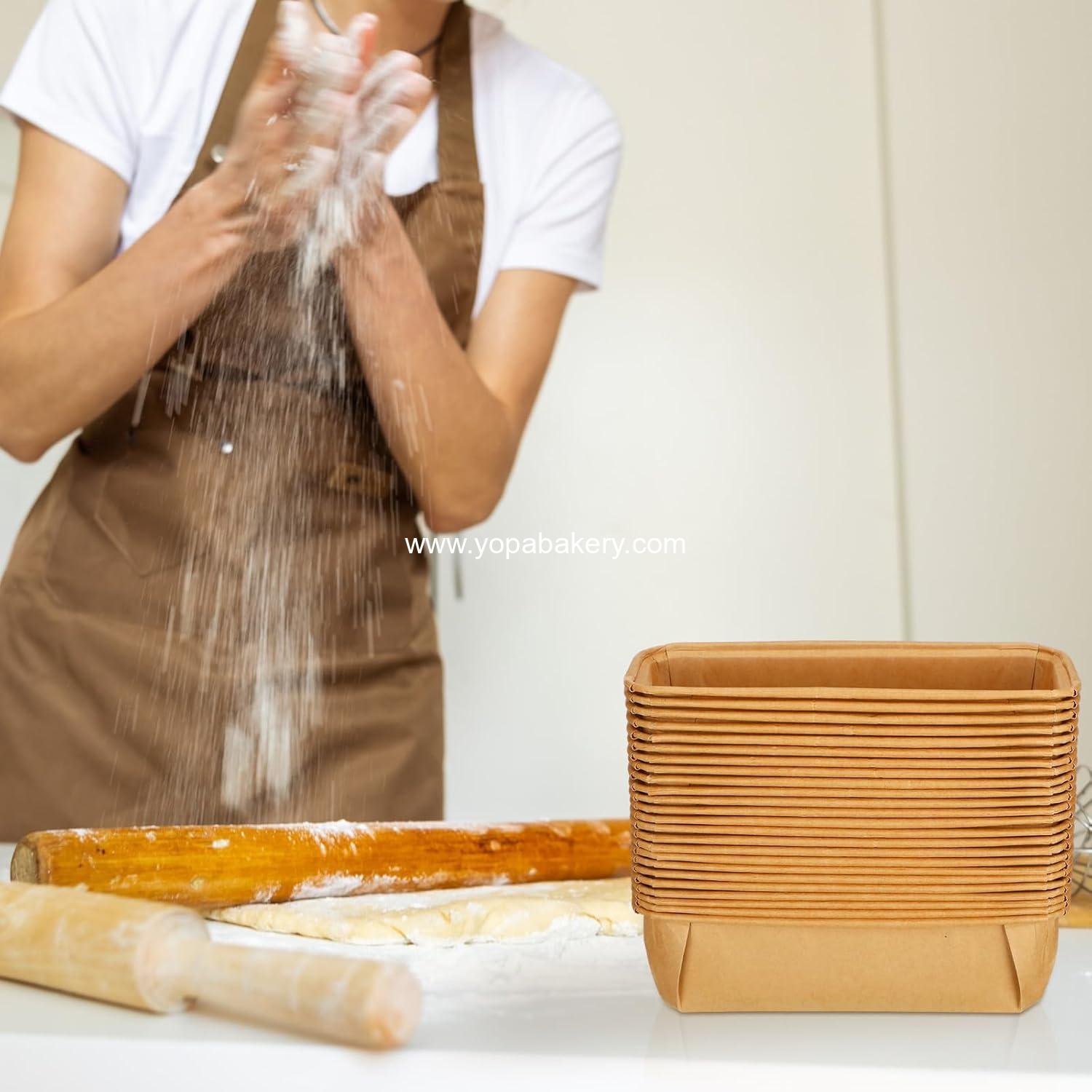 Wholesale 25 Pcs Disposable Bread Baking Pans - Easy Kraft Paper Tart Mold for Oven, Microwave & Freezer - Rectangle for Cake, Muffin, Pizza, and Pie - Factory Wholesale 25 Pcs Disposable Bread Baking Pans - Easy Kraft Paper Tart Mold for Oven, Microwave & Freezer - Rectangle for Cake, Muffin, Pizza, and Pie - Factory