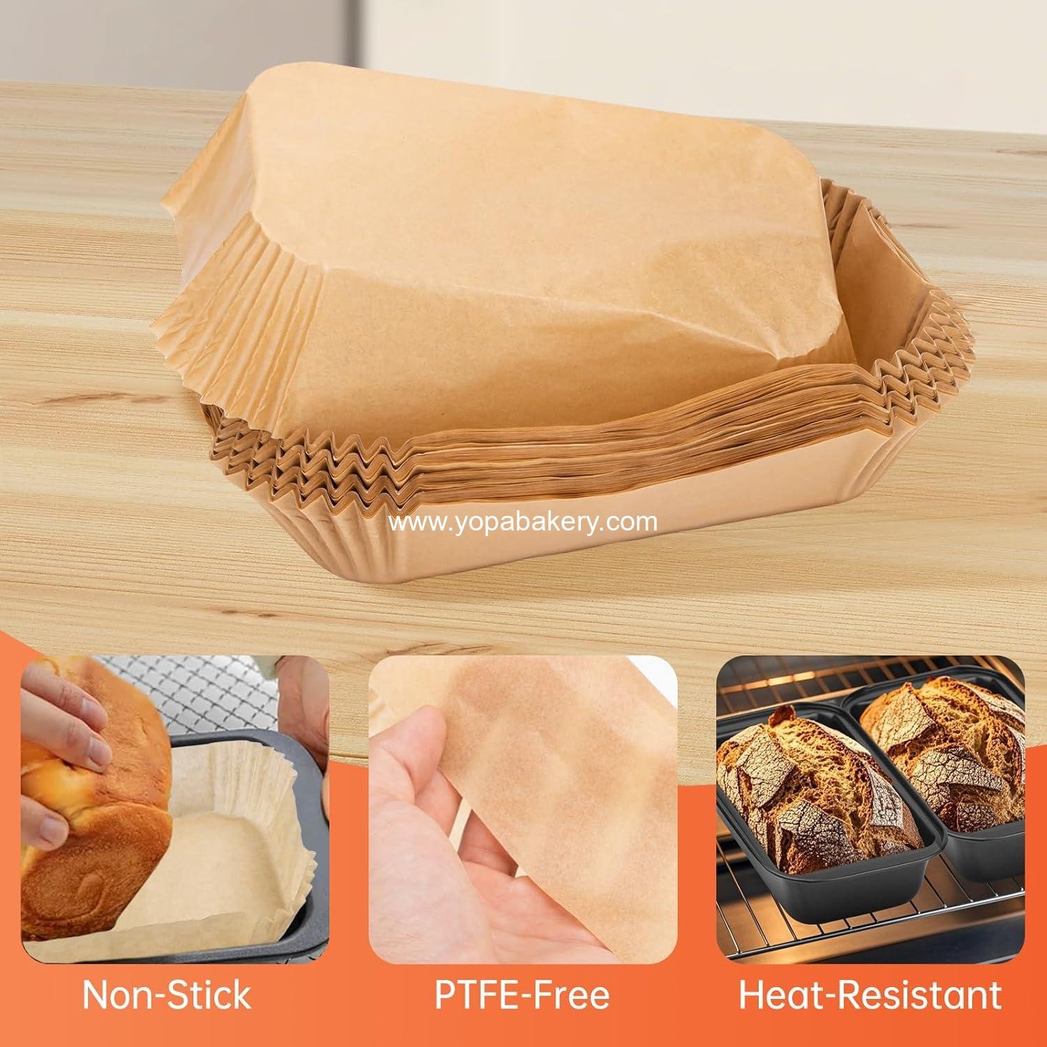 Wholesale 100 Pcs Loaf Pan Liners, Non-Stick 9x5 Inch Parchment Paper for Baking Bread, Ideal for Toast, Cakes, and Banana Breads Factory