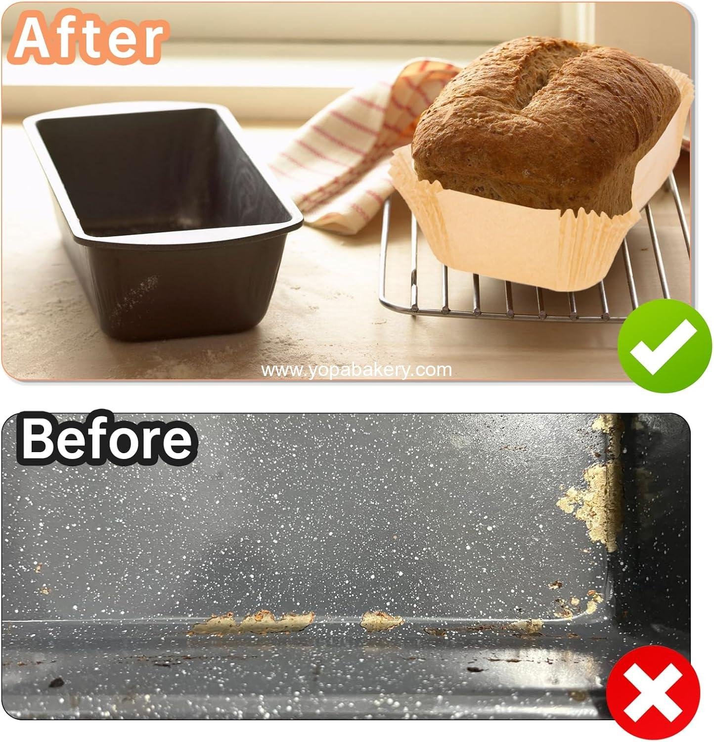 Wholesale 100 Pcs Loaf Pan Liners, Non-Stick 9x5 Inch Parchment Paper for Baking Bread, Ideal for Toast, Cakes, and Banana Breads Factory