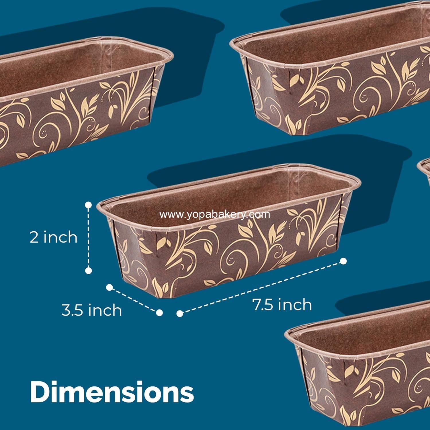 Wholesale Disposable Loaf Pan Paper Molds – 3.5 x 7.5 Inch Medium Mold Set for Cake, Bread, Tart & Holiday Baking – Pack of 25, Factory Wholesale Disposable Loaf Pan Paper Molds – 3.5 x 7.5 Inch Medium Mold Set for Cake, Bread, Tart & Holiday Baking – Pack of 25, Factory