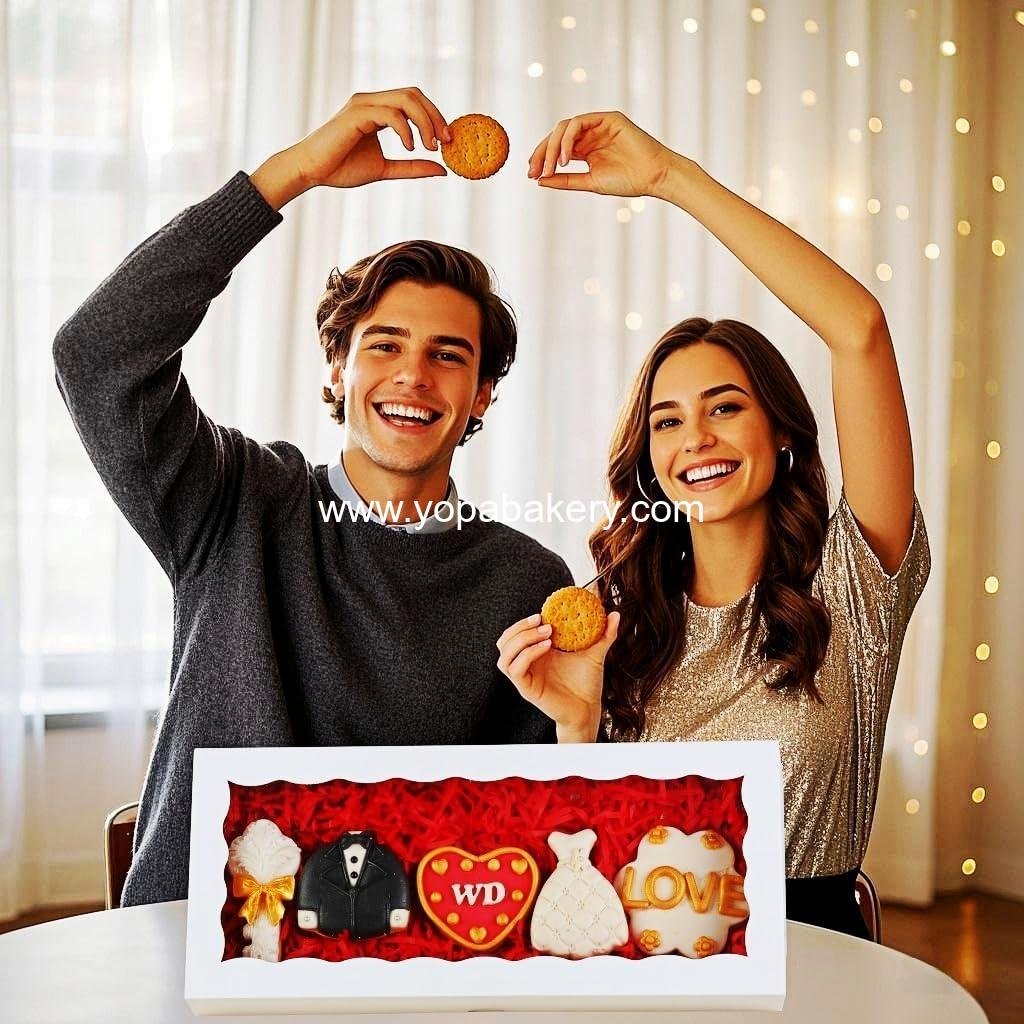 Wholesale 15PCS 12x5x1.5 Inch White Cookie Boxes with Window for Macarons, Cakesickles, Chocolate Truffles, Donuts, and Treats for Christmas, Valentine's Day, Easter, and Mother's Day - Factory