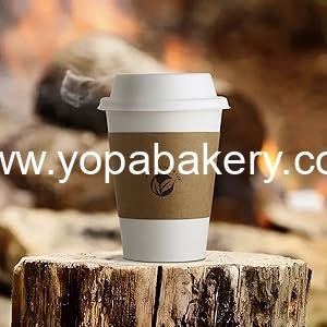 Wholesale 50 Pack 12 oz Compostable Coffee Cups with Lids and Kraft Sleeves, Eco-Friendly Disposable White Paper Cups Combo for Hot Beverages Factory