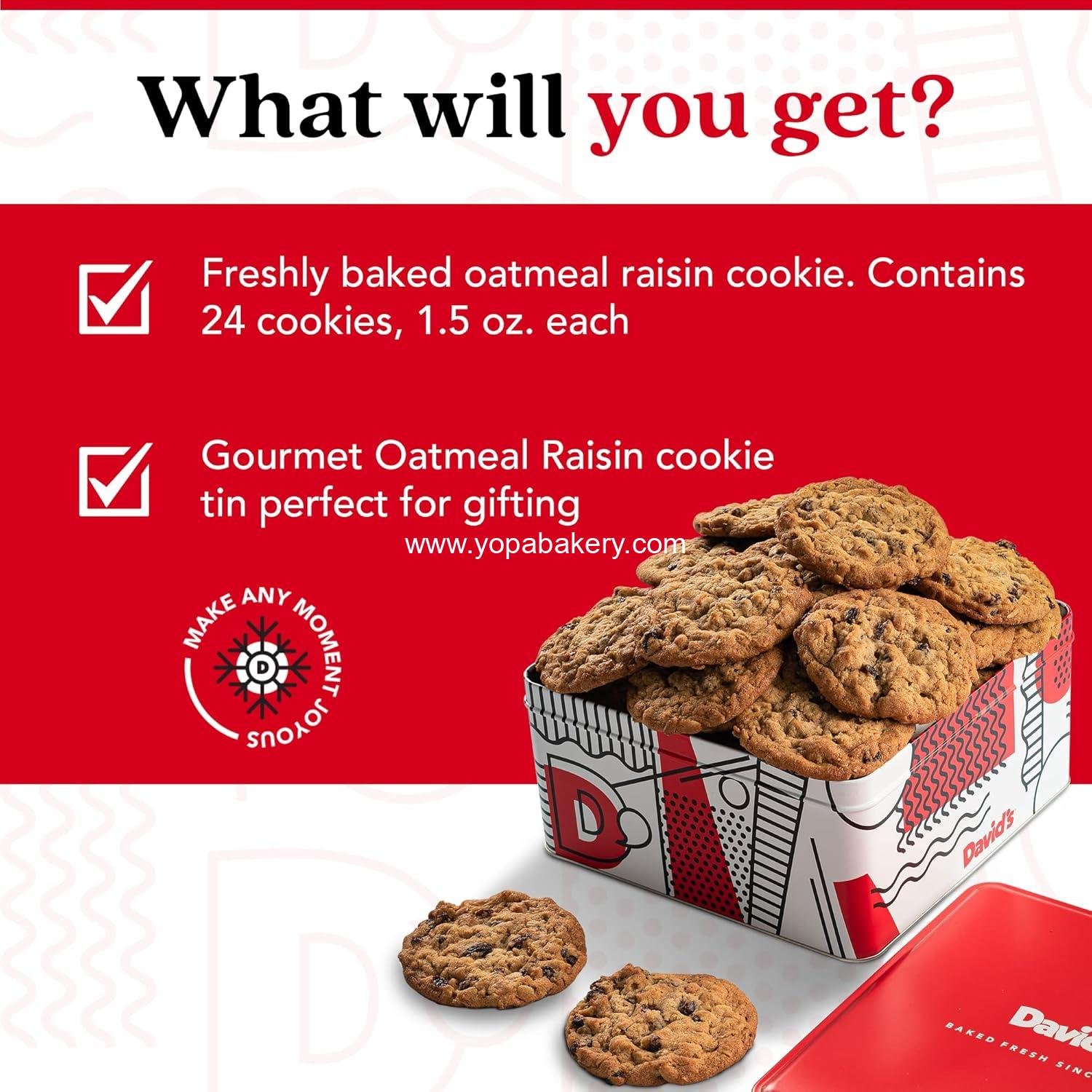 Wholesale Oatmeal Raisin Fresh Baked Cookies - 2lbs of Delectable, Premium Ingredients - No Added Preservatives Cookie Gift Basket Factory Wholesale Oatmeal Raisin Fresh Baked Cookies - 2lbs of Delectable, Premium Ingredients - No Added Preservatives Cookie Gift Basket Factory