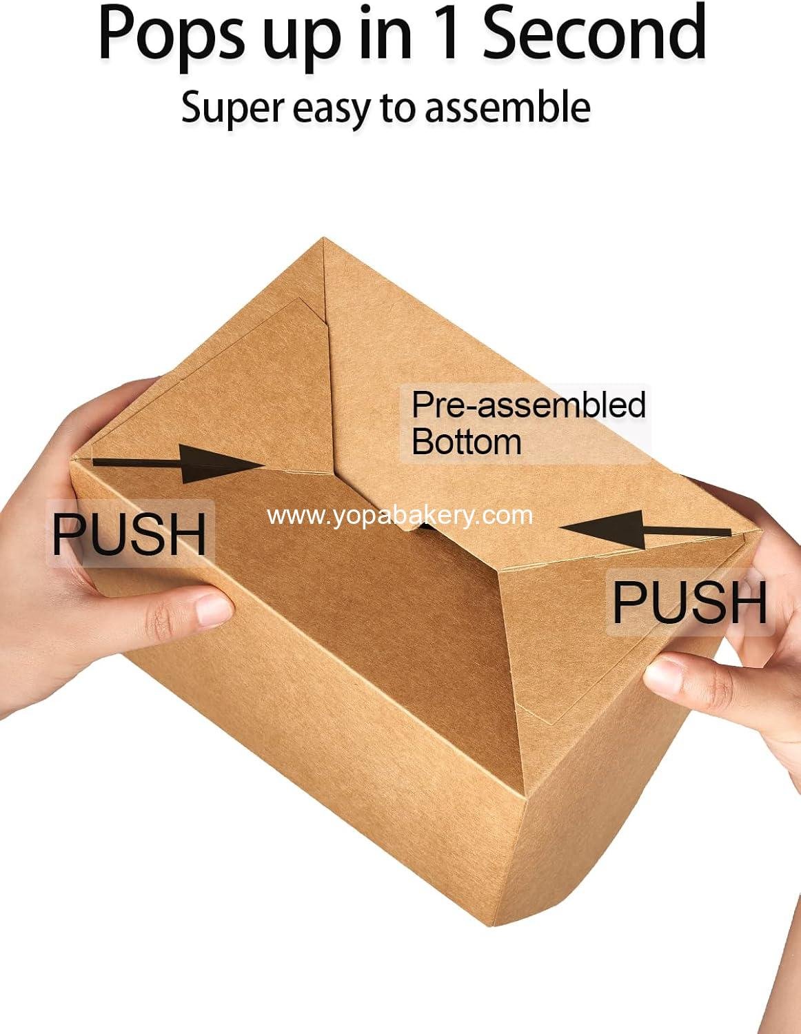 Wholesale 30 CT 9x6x6 Large Kraft Brown Gable Gift Boxes with Handles, Recyclable Party Favor and Carry Out Boxes for Food, Cookies, Baby - Factory Wholesale 30 CT 9x6x6 Large Kraft Brown Gable Gift Boxes with Handles, Recyclable Party Favor and Carry Out Boxes for Food, Cookies, Baby - Factory