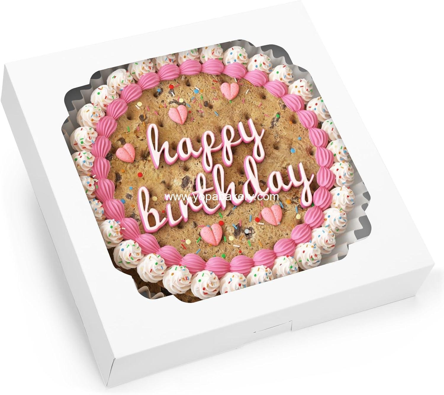 Wholesale 45pcs 12x12x2.5 Inches White Bakery Boxes with Window for Cookies, Cakes, Pies, Pizza, Treats, Chocolate, Pastries, Muffins, and Donuts Factory