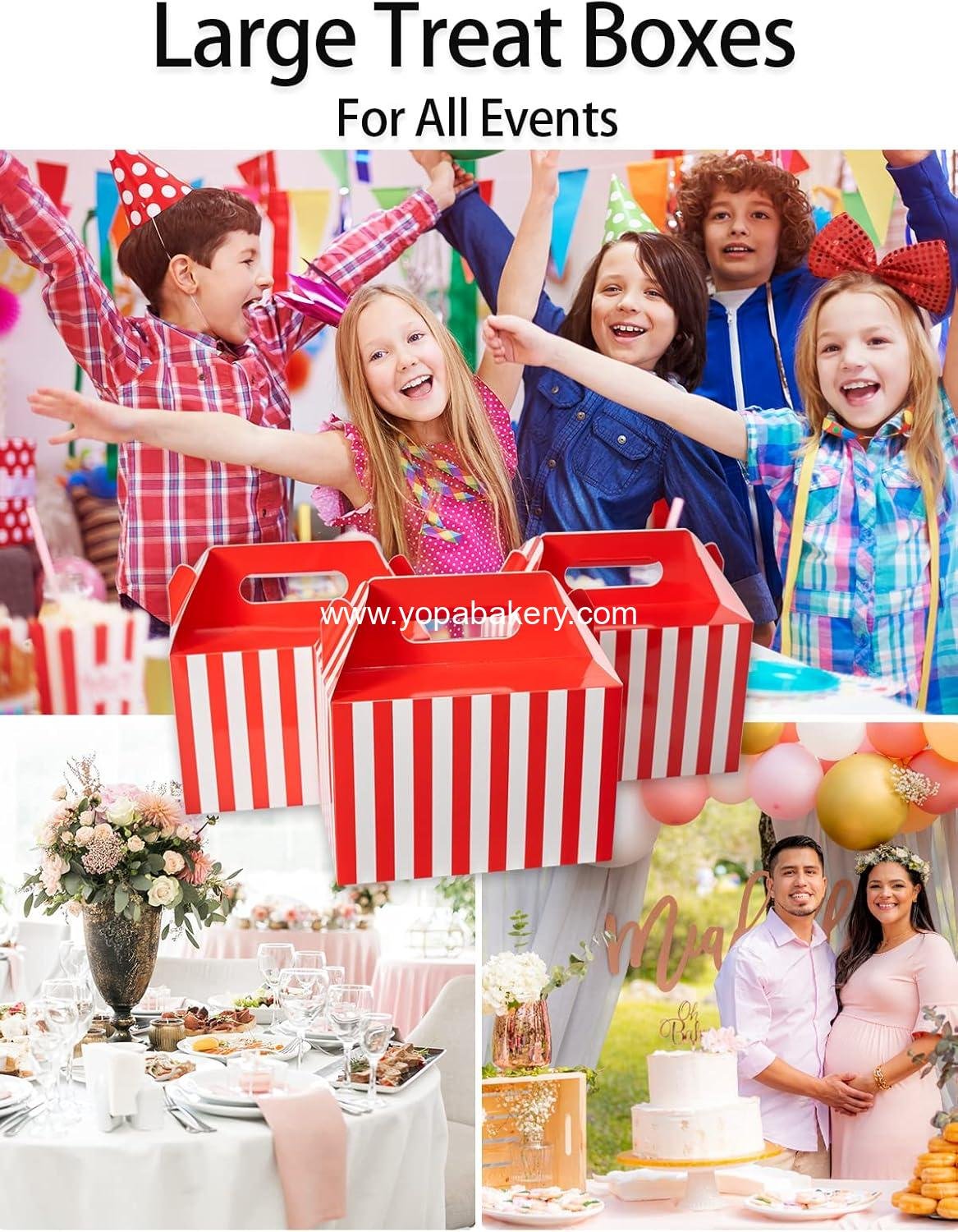 Wholesale 30 Pcs Large Treat Boxes with Handle Red and White Stripes 9x6x6 Gable Christmas Gift Boxes Party Favor Barn Style Carry Out Lunch Box Recyclable Paper Holiday Packaging Boxes Factory Wholesale 30 Pcs Large Treat Boxes with Handle Red and White Stripes 9x6x6 Gable Christmas Gift Boxes Party Favor Barn Style Carry Out Lunch Box Recyclable Paper Holiday Packaging Boxes Factory