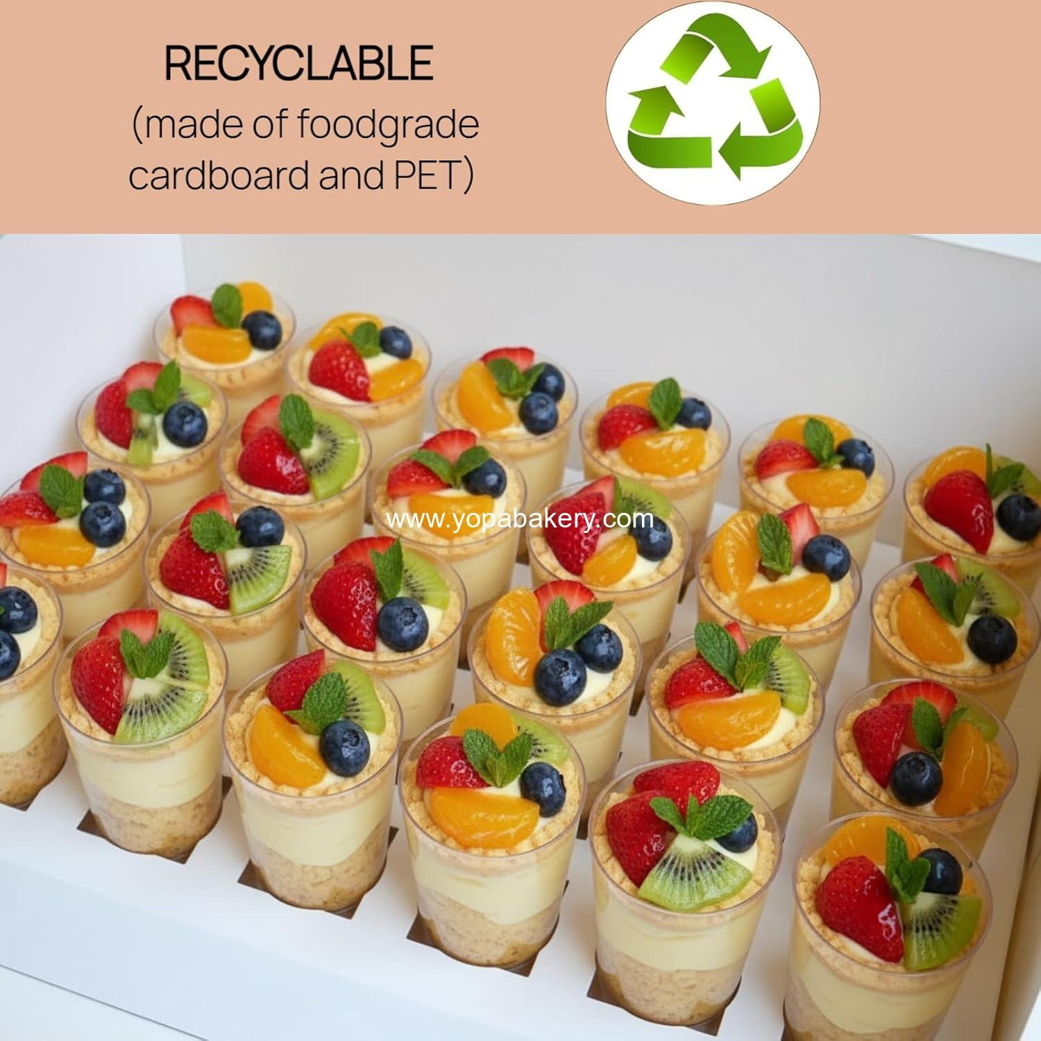 Wholesale Dessert Shooter Boxes, 6-Pack, Holds 24 Count 3 oz Dessert Shooters Food-Grade Containers Factory