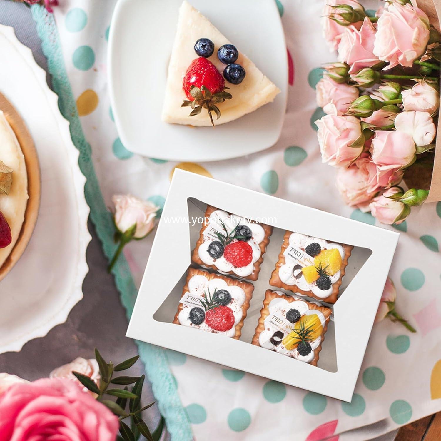 Wholesale Auto Popup Cookie Boxes with Window 8x6x2.5 Inches - 25 pcs - Brown Treat Boxes for Bakery, Donuts, Candy, Pastries, Cupcakes, Biscuits, Chocolate Strawberries Factory Wholesale Auto Popup Cookie Boxes with Window 8x6x2.5 Inches - 25 pcs - Brown Treat Boxes for Bakery, Donuts, Candy, Pastries, Cupcakes, Biscuits, Chocolate Strawberries Factory