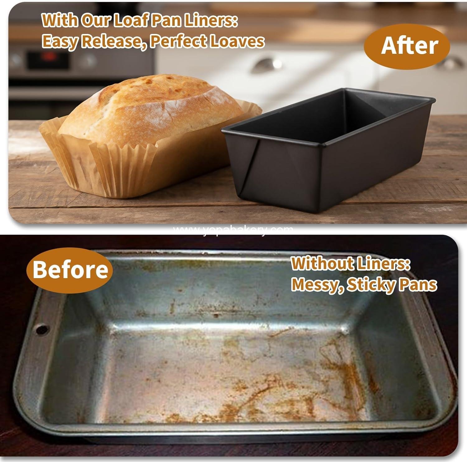 Wholesale 100 Pcs Disposable Non-Stick Loaf Pan Liners 9x5 Inch, Pre-Formed Parchment Paper for Baking Banana Bread, Cakes, Sourdough Bread (Brown) - Factory Wholesale 100 Pcs Disposable Non-Stick Loaf Pan Liners 9x5 Inch, Pre-Formed Parchment Paper for Baking Banana Bread, Cakes, Sourdough Bread (Brown) - Factory