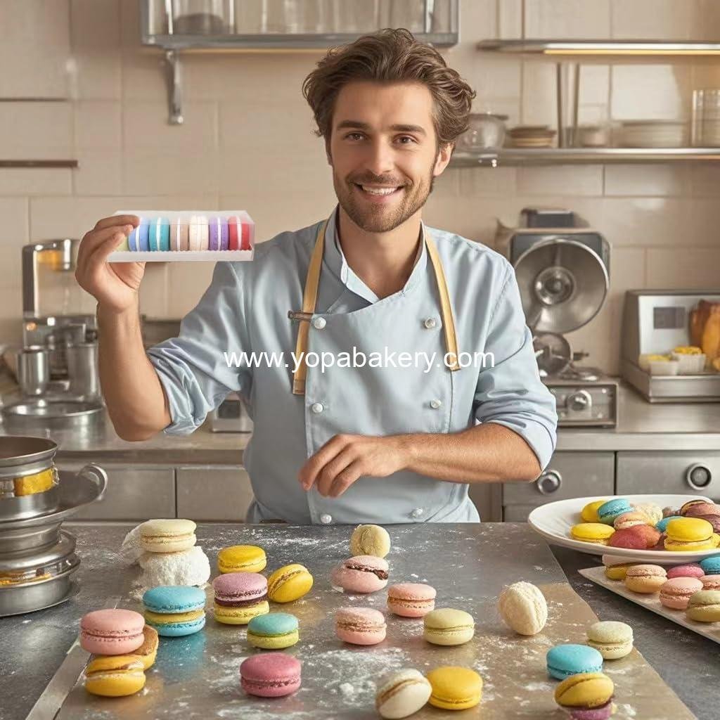 Wholesale Clear Plastic Macaron Gift Boxes with White Inserts, 25 PCS, 6.3