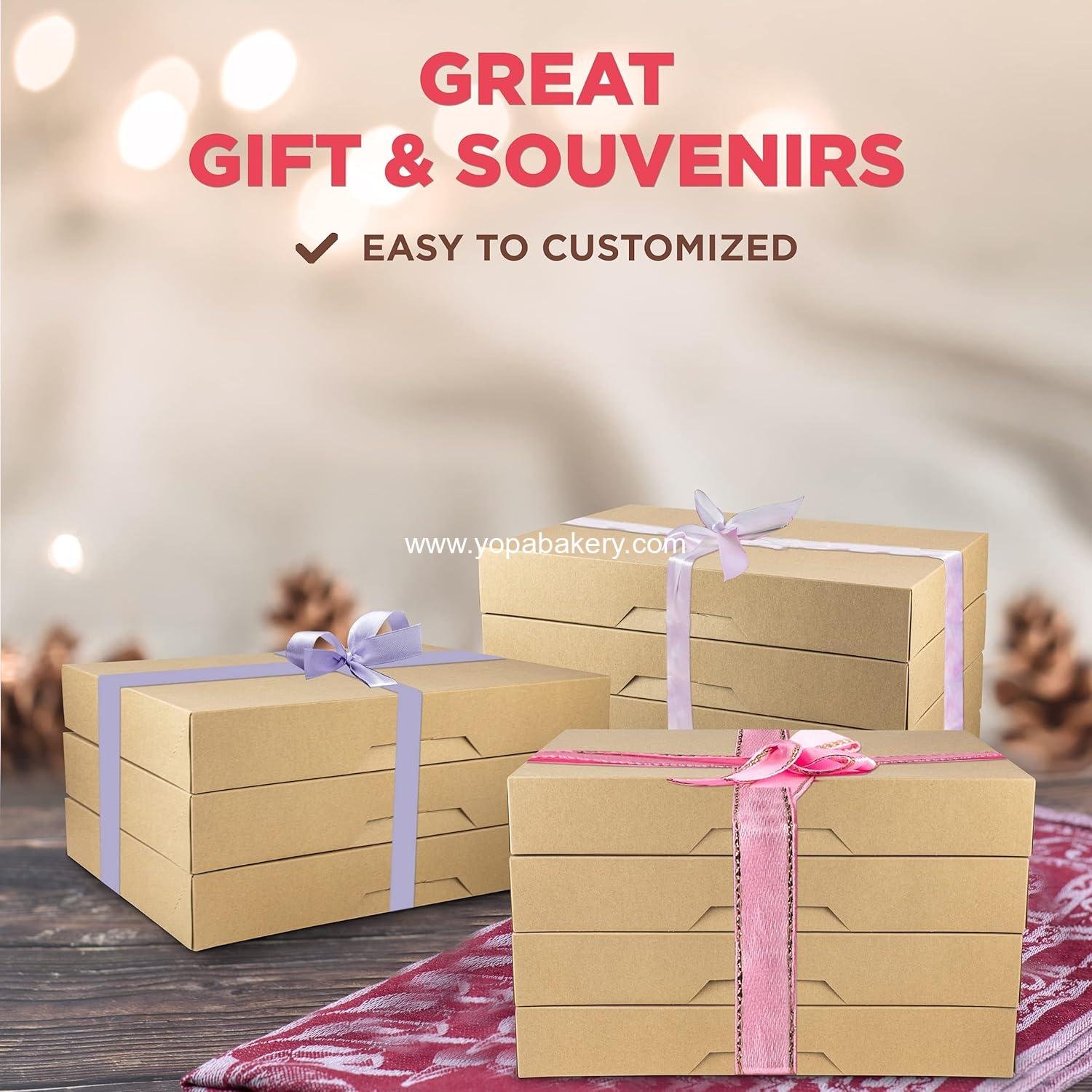 Wholesale Auto-Popup 18 Pack Donut Box 15x11.5x2.25 - Large Kraft Brown Boxes for Baked Goods, Cookies, Breads, Cupcakes, and Pizza - Durable Pastry Box for Home and Bakery Factory