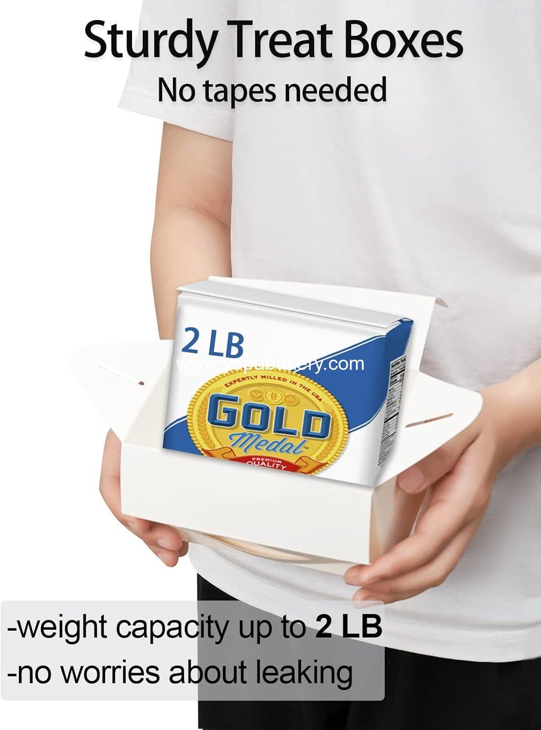 Wholesale 50 Pcs Treat Boxes - White 6 Inch Candy Boxes with Handle - Paper Cookie Gift & Snack Goodie Bags for Kids Birthday, Baby Shower, Wedding Factory Wholesale 50 Pcs Treat Boxes - White 6 Inch Candy Boxes with Handle - Paper Cookie Gift & Snack Goodie Bags for Kids Birthday, Baby Shower, Wedding Factory