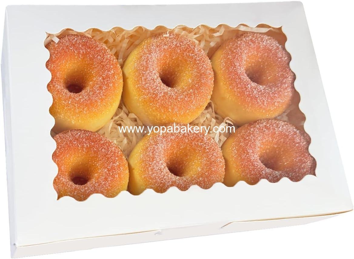 Wholesale 9x6x2.5 Inch White Cookie Box with Window for 15 Pcs Pastry Macaron Bakery Packaging Factory