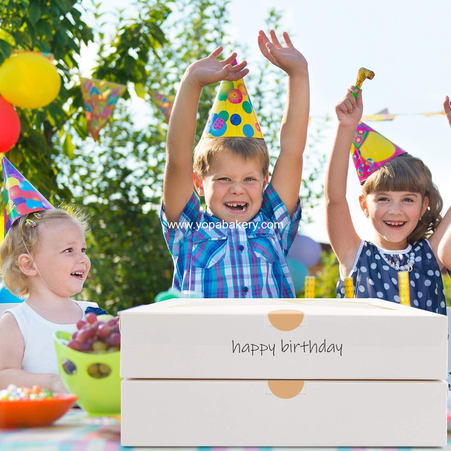 Wholesale 24pcs Bakery Boxes, 12x8x2.5 Inches Treat Boxes with Window for Chocolate Covered Strawberries, Pastries, Cookies, Desserts, Donuts, Muffins Factory