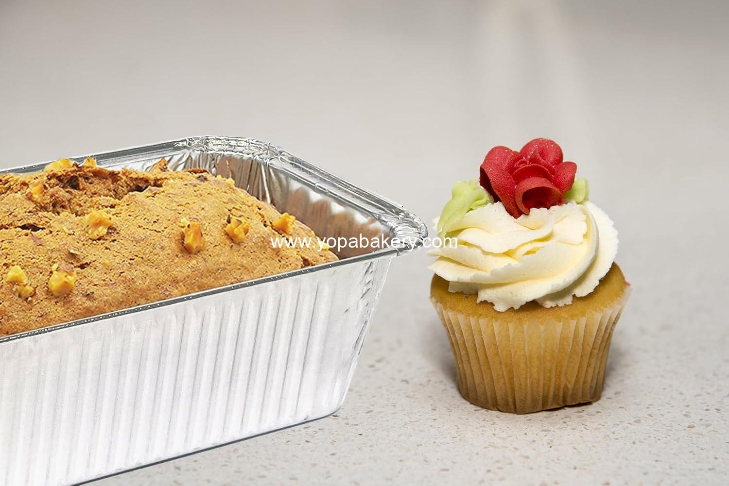 Wholesale Disposable Loaf Pans with Lids, 50 Pack, 8.5x4.5