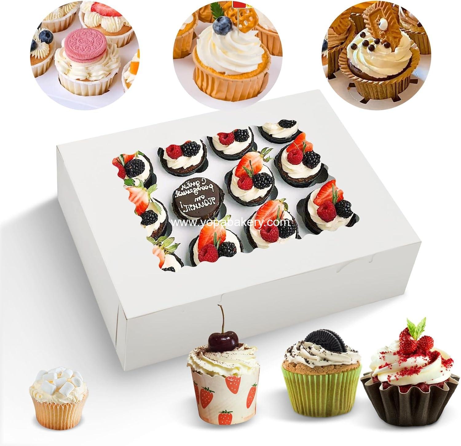 Wholesale Cupcake Boxes (6 Count) - Ideal for Parties and Events, Factory Wholesale Cupcake Boxes (6 Count) - Ideal for Parties and Events, Factory