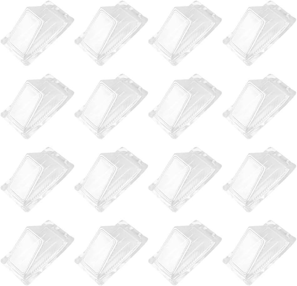 200pc Striangle Sandwich Container Disposable Sandwich Triangle Case Plastic Packing Box Clear Clamshell Food Containers Triangle Cake Containers with Lids Food Box