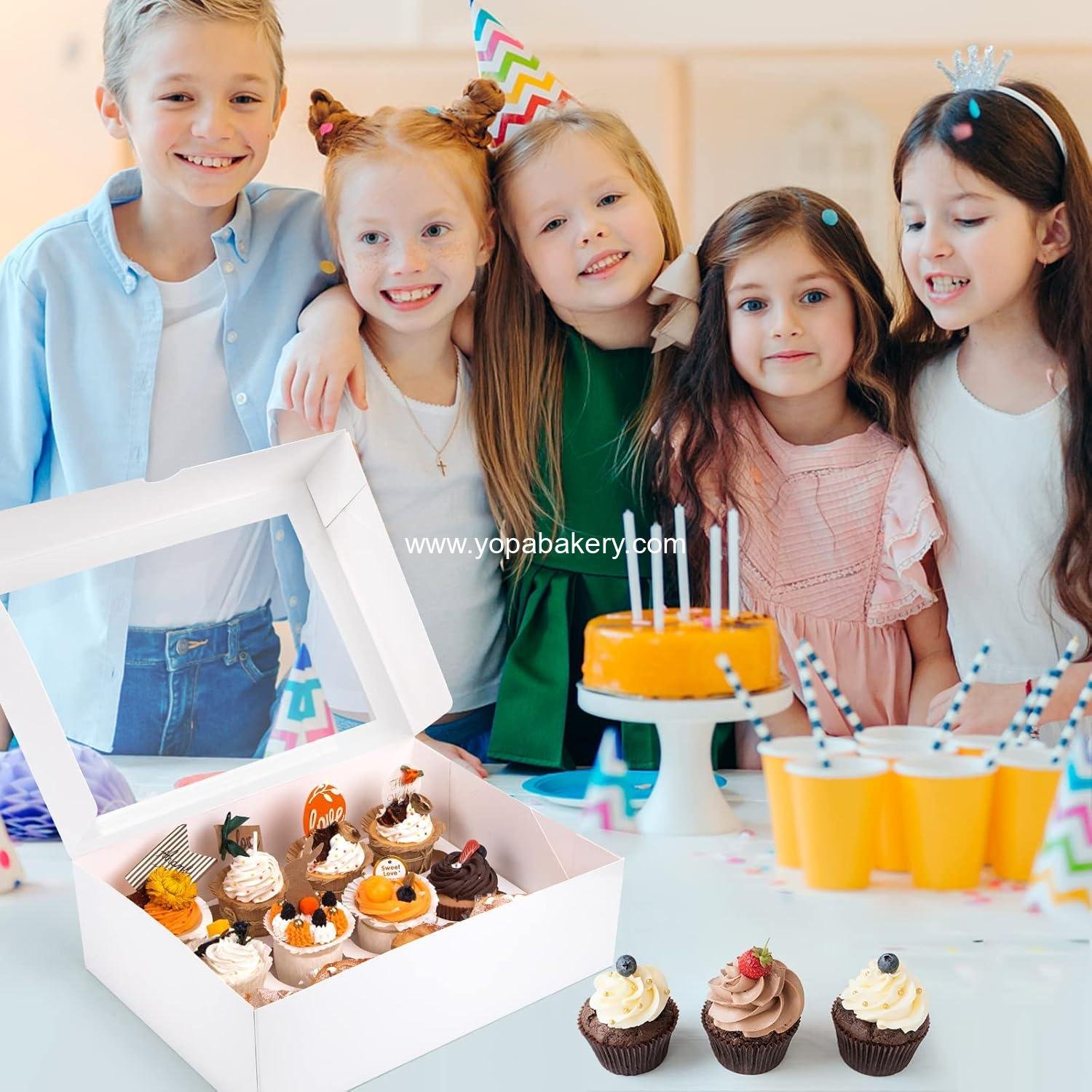 Wholesale 12 Count Cupcake Boxes - 6PCS Window Containers Holding 72 Pastries for Birthday and Holiday Parties - Bakery Supplies 13.2 Wholesale 12 Count Cupcake Boxes - 6PCS Window Containers Holding 72 Pastries for Birthday and Holiday Parties - Bakery Supplies 13.2